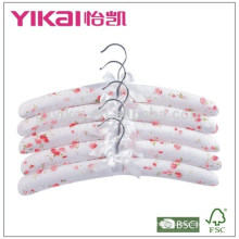 Beautiful set of 5pcs cotton padded clothes hanger